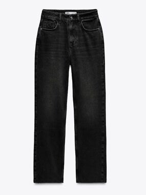 Zara - Z1975 DENIM STRAIGHT CUT JEANS WITH HIGH WAIST